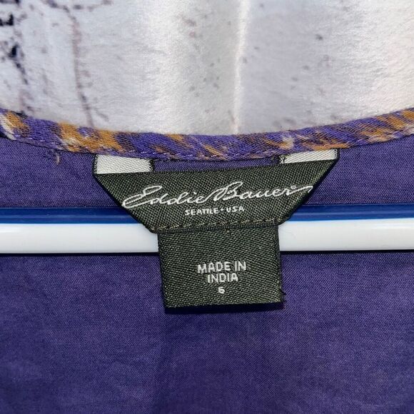 Eddie Bauer Cotton Print Dress Size 6 - Picture 2 of 5